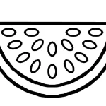 coloriage Pastèque à imprimer pour enfant de 8 ans