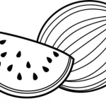 télécharger coloriage Pastèque gratuit