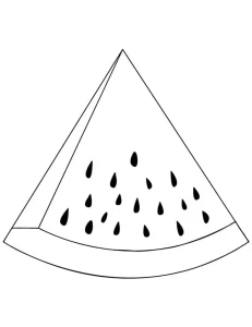 coloriage Pastèque a imprimer gratuit