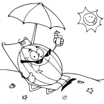 coloriage Pastèque à imprimer pdf
