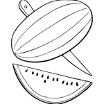 coloriage Pastèque à imprimer pour enfant de 10 ans