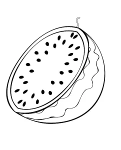 coloriage Pastèque gratuit