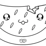 coloriage Pastèque à imprimer pdf gratuit