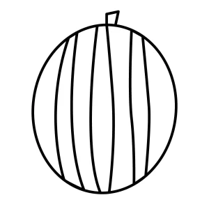 coloriage Pastèque et dessin a imprimer