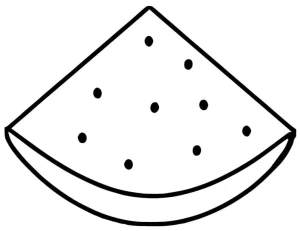 coloriage Pastèque à imprimer gratuit