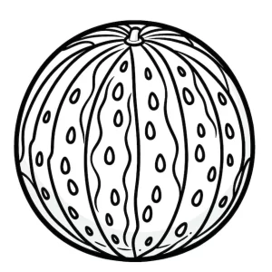 coloriage Pastèque à imprimer pour enfants