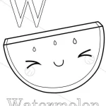 imprimer coloriage Pastèque