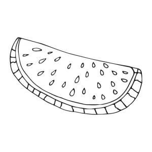 coloriage Pastèque de pour enfants