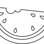 coloriage Pastèque a imprimer gratuit