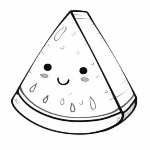 imprimer coloriage Pastèque