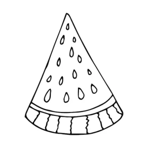 imprimer coloriage Pastèque