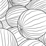 coloriage Pastèque pour enfant de 7 ans