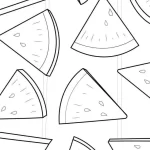 coloriage Pastèque a imprimer gratuit