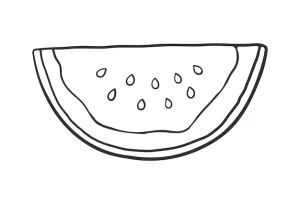 imprimer coloriage Pastèque