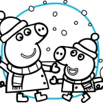 coloriage Peppa Pig d