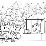 coloriage Peppa Pig à imprimer pour enfant de 12 ans