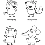 coloriage Peppa Pig pour enfant de 7 ans