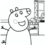 coloriage Peppa Pig à imprimer
