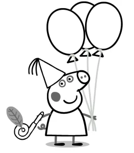 coloriage Peppa Pig a dessiner et imprimer