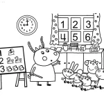 coloriage Peppa Pig educatif pour enfant
