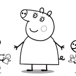 coloriage Peppa Pig à imprimer gratuit