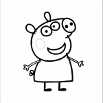 coloriage Peppa Pig pour enfant de 10 ans