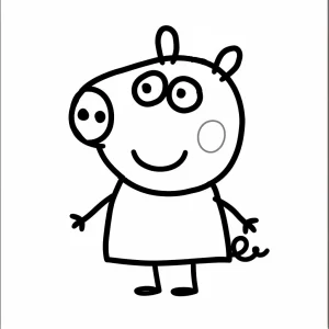 coloriage Peppa Pig pour enfant a imprimer gratuit