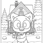 coloriage PickyPiggy à imprimer gratuitement