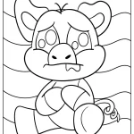 coloriage PickyPiggy à imprimer pour enfant de 7 ans