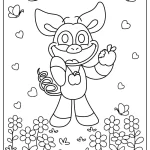 coloriage PickyPiggy à imprimer pour enfant de 8 ans