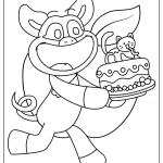 coloriage PickyPiggy à imprimer pour enfant de 3 ans