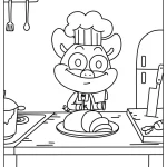 coloriage PickyPiggy à imprimer gratuit
