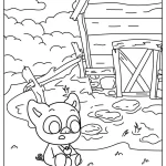 coloriage PickyPiggy pour bebe a imprimer