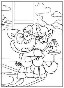 coloriage PickyPiggy à imprimer gratuitement