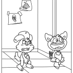 coloriage PickyPiggy gratuit pour enfants