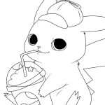 coloriage Pikachu a colorier en ligne