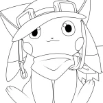 coloriage Pikachu à imprimer pdf