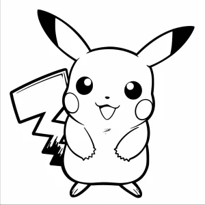 coloriage Pikachu a imprimer gratuit