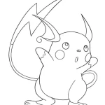 coloriage Pikachu pour enfant de 8 ans
