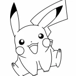 coloriage Pikachu pour enfant de 10 ans