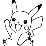 coloriage Pikachu pour enfant gratuit