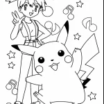 coloriage Pikachu pour enfants à imprimer