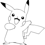 coloriage Pikachu gratuit a imprimer