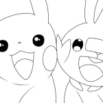 coloriage Pikachu à imprimer gratuitement pdf