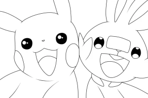 coloriage Pikachu à imprimer gratuitement pdf