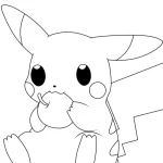 coloriage Pikachu et dessin a imprimer