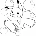 coloriage Pikachu pour enfants a imprimer gratuit