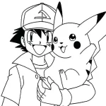 coloriage Pikachu pour enfant a imprimer gratuit