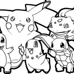 coloriage Pikachu à imprimer pour enfant de 8 ans