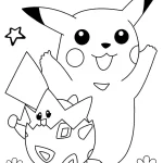 coloriage Pikachu pour enfants a imprimer gratuit